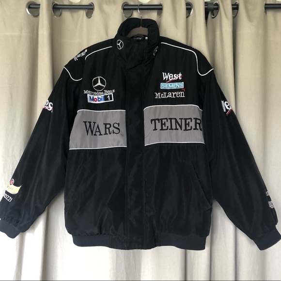 Dolls Kill Jackets & Blazers - Mercedes Racing Jacket Bomber